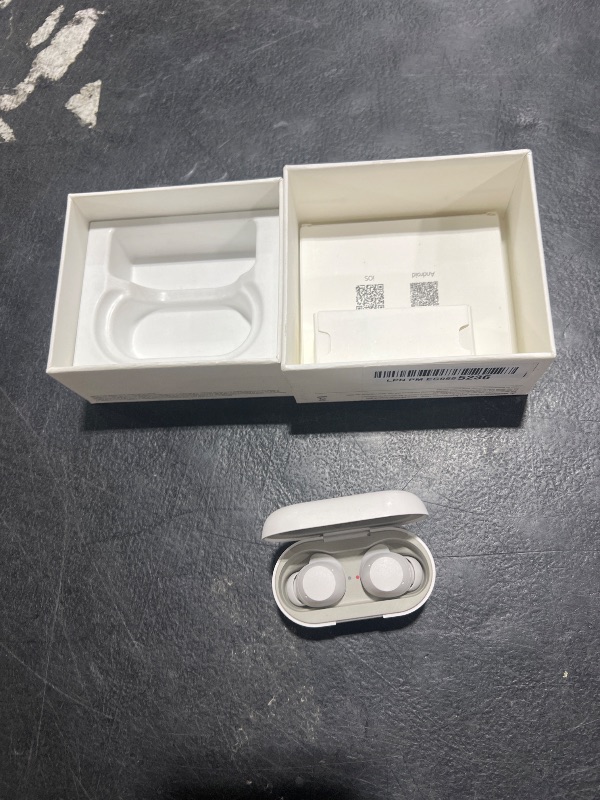 Photo 1 of LG xboom Buds by will.i.am, xboom Signature Sound by will.i.am with Graphene Drivers, 3 Mic Active Noise Cancellation, Up to 30 Hours of Battery, IPX4 Water Resistant, White