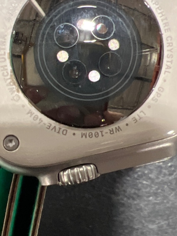 Photo 1 of Apple Watch Ultra [GPS + Cellular 49mm] Titanium Case with Midnight Ocean Band, One Size (Renewed Premium)