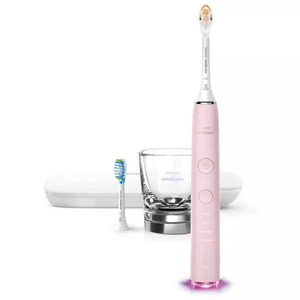 Photo 1 of Philips Sonicare DiamondClean Smart 9300 Electric Toothbrush, Sonic Toothbrush with App, Pressure Sensor, Brush Head Detection, 4 Brushing Modes and 3 Intensity Levels, Rosegold, Model HX9903/65