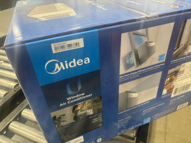 Photo 1 of Midea 10,000 BTU U Shaped Smart Inverter Window Air Conditioner, Cools up to 450 Sq. Ft.,Ultra Quiet with Open Window Flexibility, Works with Alexa/Google Assistant, 35% Energy Savings, Remote Control