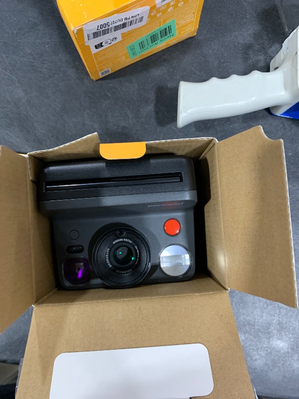 Photo 1 of Polaroid Now 3rd Generation I-Type Instant Camera + Film Bundle - Now Black Camera + 16 Color Photos (6560)