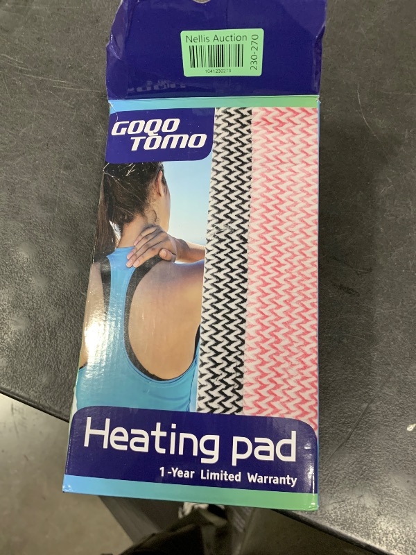 Photo 1 of GOQOTOMO Flower Heating Pad for Back Pain Relief- 12" x 24"12 Heat Levels, 8 Timers Stay on, Machine Washable -F1224