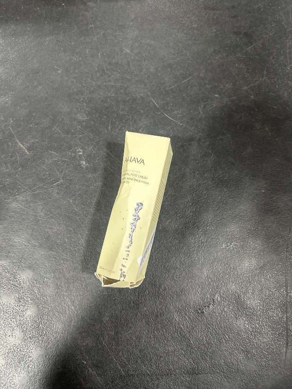 Photo 1 of AHAVA Dead Sea Water Mineral Foot Cream - Nourishes & Hydrates Dry Soles, Prevents Cracks & Irritations, with Witch Hazel Leaf, Osmoter blend, Jojoba, Avocado, Sweet Almond & Wheat Germ Oil, 3.4 Fl.Oz