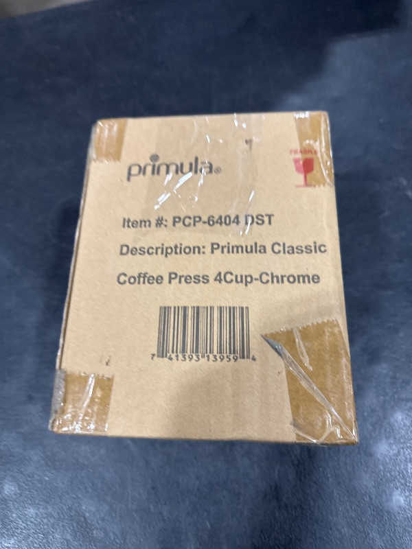 Photo 1 of Primula 4 Cup Classic Coffee Press, Chrome - 0.45 Liters