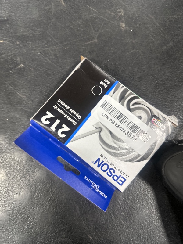 Photo 1 of EPSON 212 Claria Ink Standard Capacity Black Cartridge (T212120-S) Works with WorkForce WF-2830, WF-2850, Expression XP-4100, XP-4105