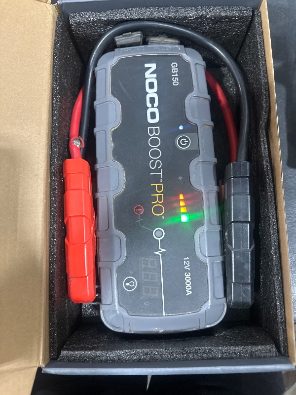 Photo 1 of NOCO Boost X GBX155: 4250A UltraSafe Jump Starter – 12V Lithium Battery Booster Pack, Portable Jump Box, Power Bank & Jumper Cables - for 6.5L Gas and 4.0L Diesel Engines