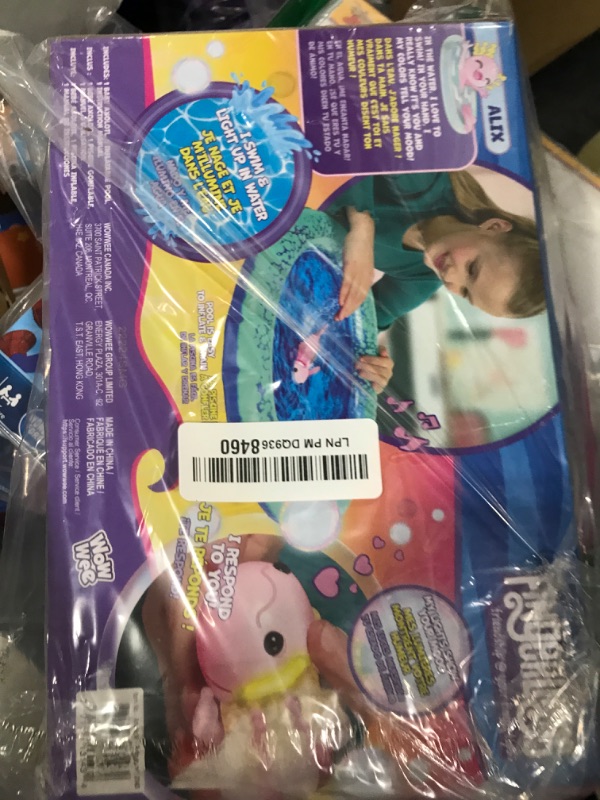 Photo 1 of Fingerlings Interactive Baby Axolotl with Inflatable Pool, Alix, Swims and Lights Up in Water, Rainbow Lights Tell Your Mood (Ages 5+)