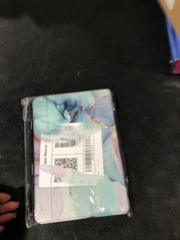 Photo 1 of Famavala Trifold Stand Case Cover for 8" Tablet (12th/10th Generation) 2024 Release, with Auto Wake/Sleep, no Fit for Lenovo M8 2022 Tab (Green Marble)