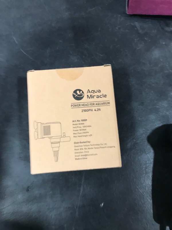 Photo 1 of AquaMiracle Aquarium Powerhead Pump Circulating Water Pump 210 GPH for 40-60 Gallon Aquariums with Aerating Features