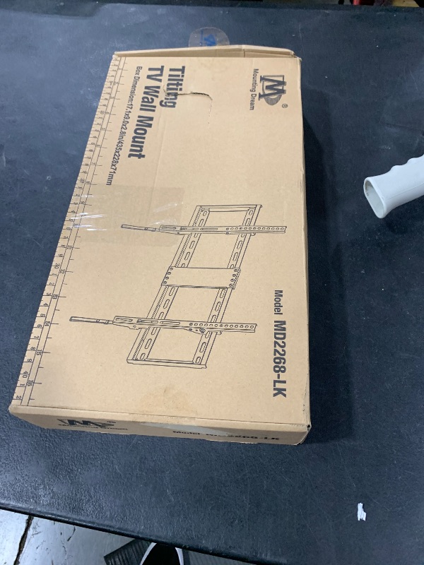 Photo 1 of Mounting Dream UL Listed TV Mount for Most 37-75 Inch TV, Universal Tilt TV Wall Mount Fit 16", 18", 24" Stud with Loading Capacity 132lbs, Max Vesa 600 x 400mm, Low Profile Flat Wall Mount Bracket