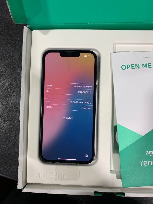 Photo 1 of Apple iPhone 13, 128GB, Midnight - Unlocked (Renewed Premium)
