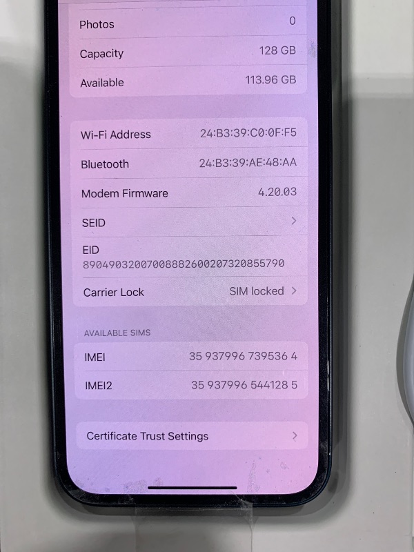 Photo 1 of Apple iPhone 13, 128GB, Midnight - Unlocked (Renewed Premium)
