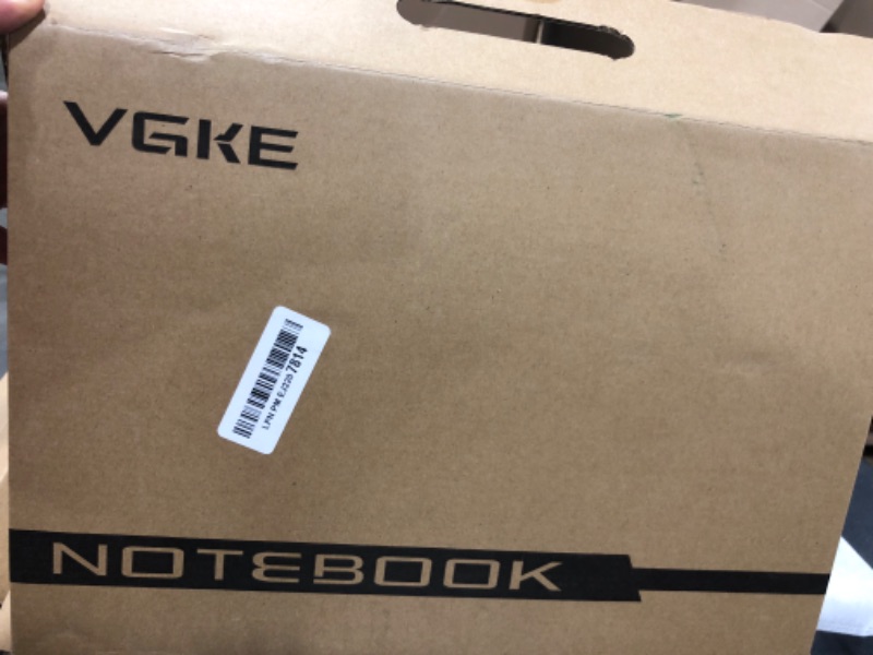 Photo 1 of VGKE 15.6" Laptop Computer, Full HD 1920 * 1080p Laptop with Backlit Keyboard, Celeron Quad-Core J4125 Processor, 12GB DDR4 RAM 256GB SSD, Webcam, Fingerprint Reader, Silver