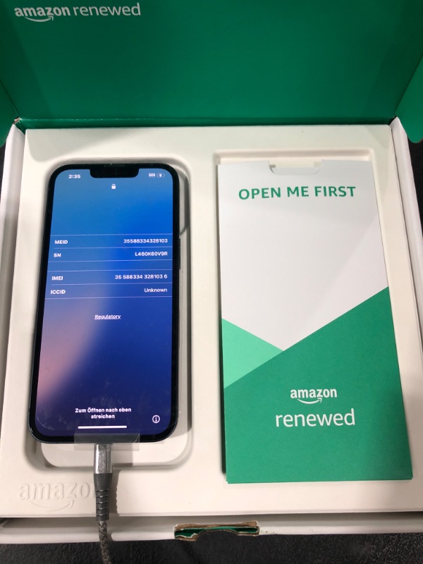 Photo 1 of Apple iPhone 13, 128GB, Midnight - Unlocked (Renewed Premium)