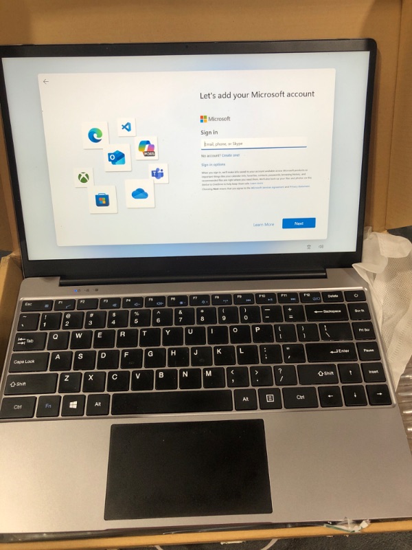 Photo 1 of VGKE 14.1" Laptop, B14 Air Full HD 1920 * 1080 IPS Student Laptop Computer, Celeron J4105 Processor, 8GB RAM LPDDR4, 512GB SSD, Metal Body, Grey