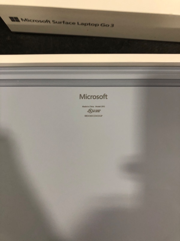 Photo 1 of Microsoft Surface Laptop Go 3 (2023) - 12.4-inch Touchscreen, Intel i5-1235U, 8GB RAM, 256GB SSD, Windows 11, Ice Blue (Renewed)