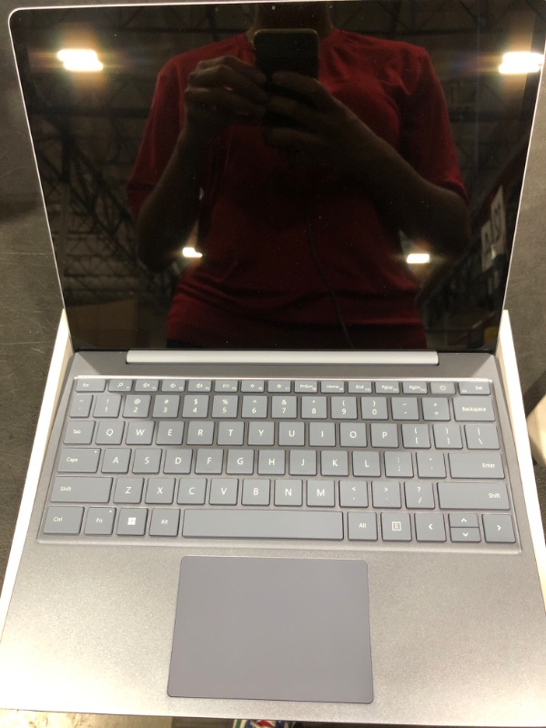 Photo 1 of Microsoft Surface Laptop Go 3 (2023) - 12.4-inch Touchscreen, Intel i5-1235U, 8GB RAM, 256GB SSD, Windows 11, Ice Blue (Renewed)