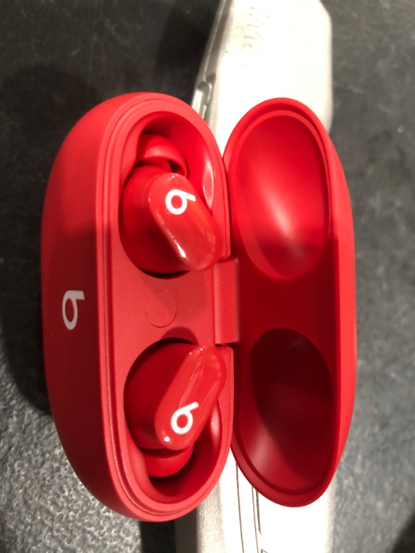 Photo 1 of Beats Studio Buds - True Wireless Noise Cancelling Earbuds - Compatible with Apple & Android, Built-in Microphone, IPX4 Rating, Sweat Resistant Earphones, Class 1 Bluetooth Headphones - Red
