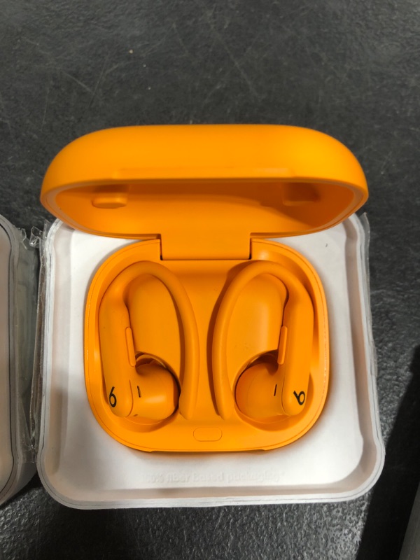 Photo 1 of Beats Powerbeats Pro 2 Wireless Bluetooth Earbuds - Noise Cancelling, Heart Rate Monitor, IPX4, Up to 45H Battery & Charging Case, Works with Apple & Android - Electric Orange