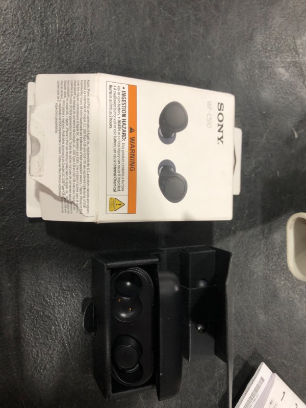 Photo 1 of Sony WF-C510 Truly Wireless in-Ear Bluetooth Earbud Headphones with up to 22-Hour Battery, Multipoint-Connection, Mic and IPX4 Water Resistance, Black- New