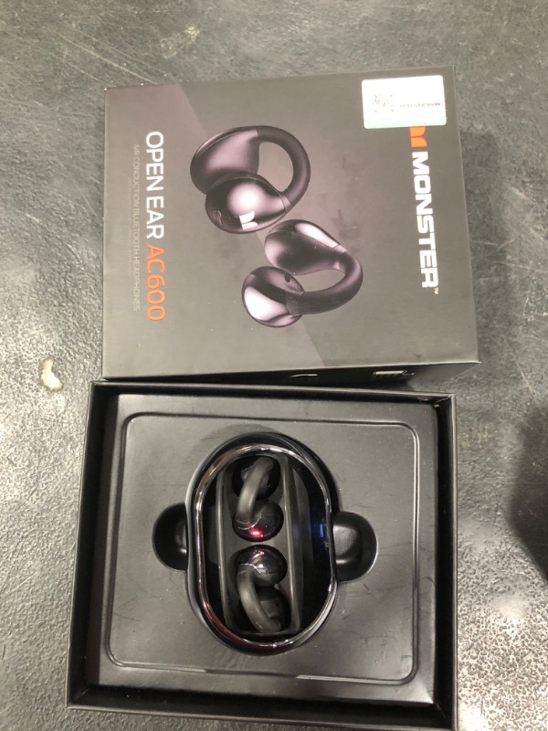 Photo 1 of Monster Open Ear AC600 Headphones, Bluetooth 5.4 Wireless Earbuds with HiFi Stereo, Clip-On Earbuds with ENC Clear Call, 21H Playtime, Touch Control, IPX6 Waterproof Wireless Headphones for Sport