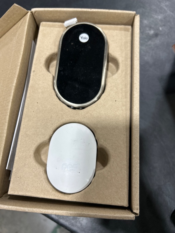 Photo 1 of Google Nest x Yale Lock - Tamper-Proof Smart Lock for Keyless Entry - Keypad Deadbolt Lock for Front Door - Satin Nickel