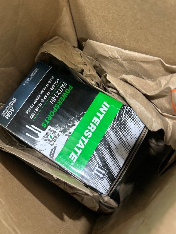 Photo 1 of Interstate Batteries YTX14 12V 12Ah Powersports Battery 200CCA Factory Activated SLA AGM Rechargeable Replacement Battery for Motorcycles, ATVs, UTVs, Scooters, Snowmobiles (FAYTX14,FAITX14H)