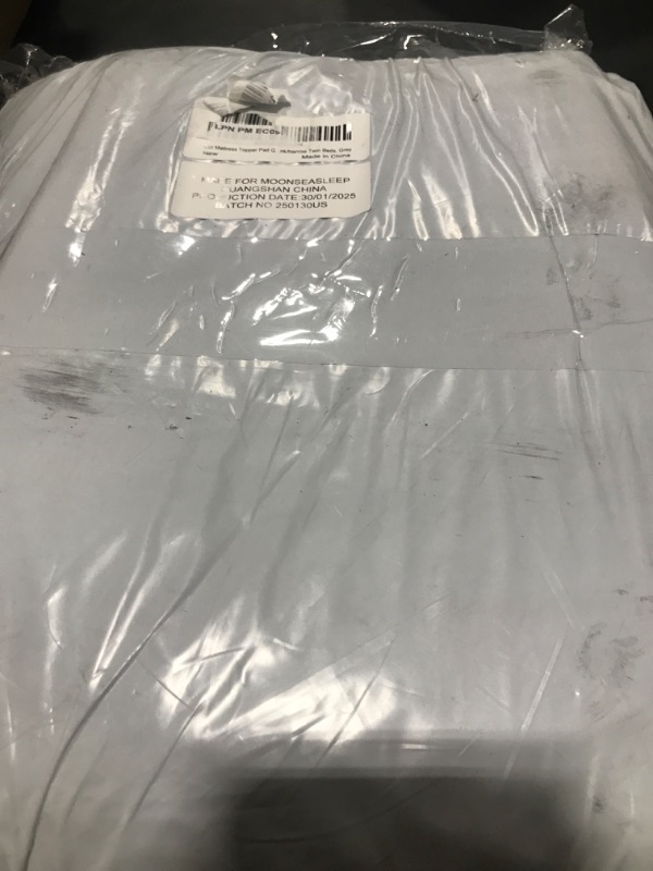 Photo 1 of Cot Mattress Topper Pad Quilted, Foam Camping Cot Mattress Pad Non-Slip Super Soft Comfortable 75"x30", Cool Sleeping Pad for Camping Cot/Rv Bunk/Narrow Twin Beds, Grey