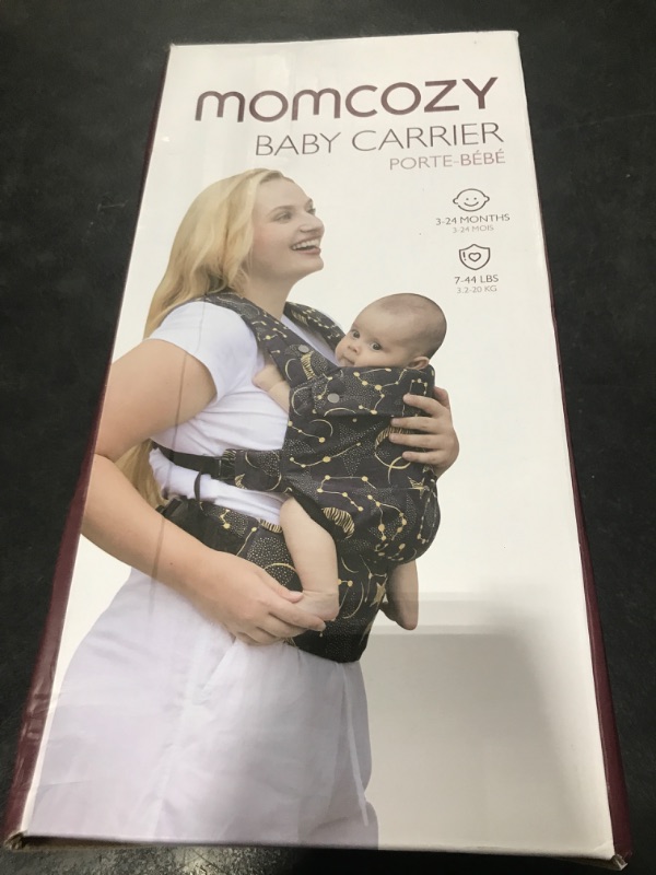 Photo 1 of Momcozy Baby Carrier - Ergonomic, Cozy and Lightweight Carrier for 7-44lbs, Effortless to Put On, Ideal for Hands-Free Parenting, Enhanced Lumbar Support, Purehug for Infant to Toddler, Black