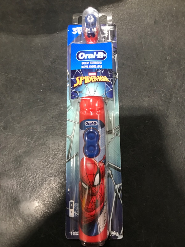 Photo 1 of Oral-B Kid's Battery Toothbrush Featuring Marvel's Spiderman, Soft Bristles, for Kids 3+