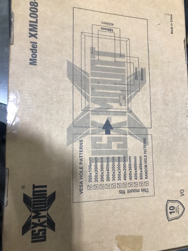 Photo 1 of USX Mount Full Motion TV Wall Mount for Most 42-86 inch Flat Screen/LED/4K, TV Mount Bracket Dual Swivel Articulating Tilt 6 Arms, Fits 8” 12” 16" Wood Studs,Max VESA 600x400mm, Holds up to 132lbs
