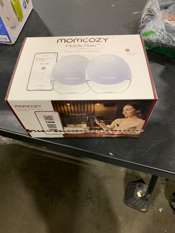 Photo 1 of Momcozy Breast Pump Hospital-Grade, Hands Free Breast Pump App with Leak-Proof DoubleFit Flange, Personalized Multi-Modes & 15 Levels, 2 Count