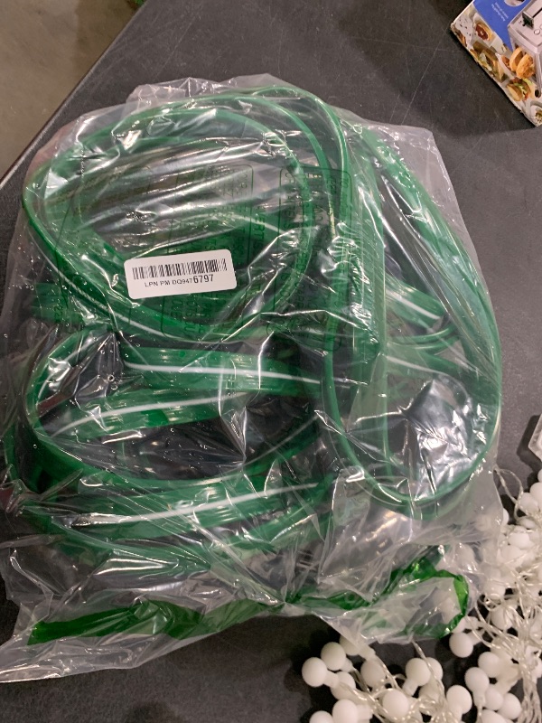 Photo 1 of Jin&Bao Sprinkler Hose with Holes 25FT, Heavy Duty Watering Garden Hose, High-Efficiency Sprinklers System for Lawn and Garden with Staples