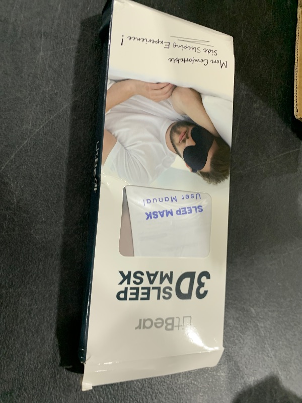 Photo 1 of LitBear Sleep Mask for Side Sleeper Women Men, Eye Mask for Sleeping Light Blocking, 3D Contoured Cup Sleeping Mask, Soft Breathable Sleep Eye Mask with Adjustable Elastic Strap for Flight Nap