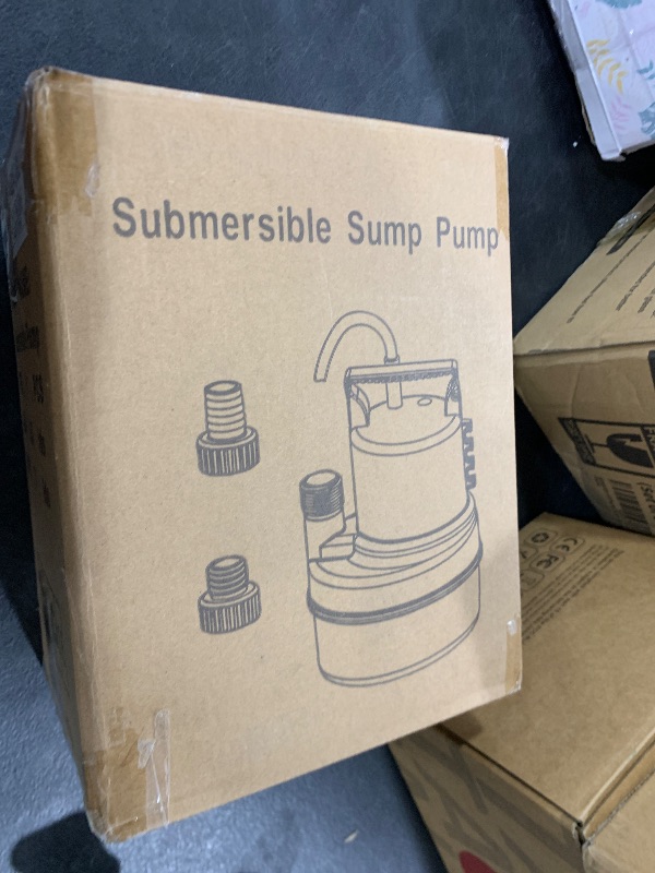 Photo 1 of PANRANO small water pump yellow sump pump