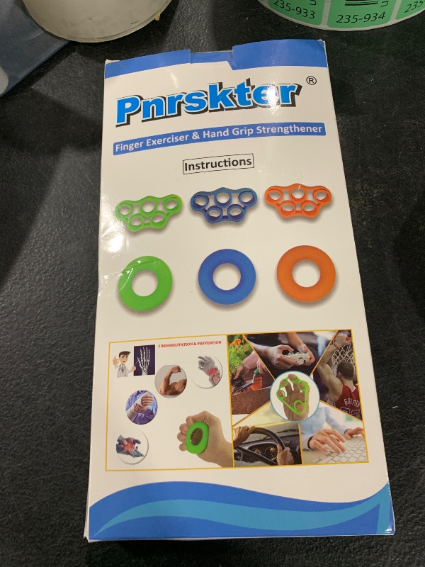 Photo 1 of Pnrskter Hand Grip Strengthener, Finger Exerciser, Grip Strength Trainer (6 PCS),New Material,Forearm Grip Workout, Finger Stretcher, Relieve Wrist Pain, Carpal Tunnel, Trigger Finger, Mallet Finger and More.