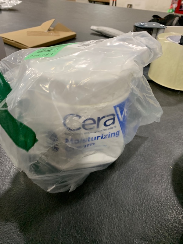 Photo 1 of CeraVe Moisturizing Cream, Body and Face Moisturizer for Dry Skin, Body Cream with Hyaluronic Acid and Ceramides, Daily Moisturizer, Oil-Free, Fragrance Free, Non-Comedogenic, 19 Ounce