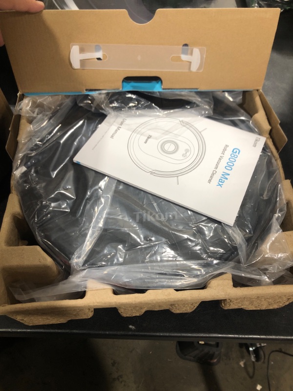 Photo 1 of Tikom Robot Vacuum and Mop Combo, 5000Pa Robotic Vacuum Cleaner, 150 Min Max, App & Remote Control, Idear for Hard Floor, Carpet, Pet Hair, Self-Charge(G8000 Max)