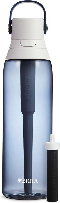 Photo 1 of Brita Hard-Sided Plastic Premium Filtering Water Bottle, BPA-Free, Reusable, Replaces 300 Plastic Water Bottles, Filter Lasts 2 Months or 40 Gallons, Includes 1 Filter, Night Sky - 26 oz.
