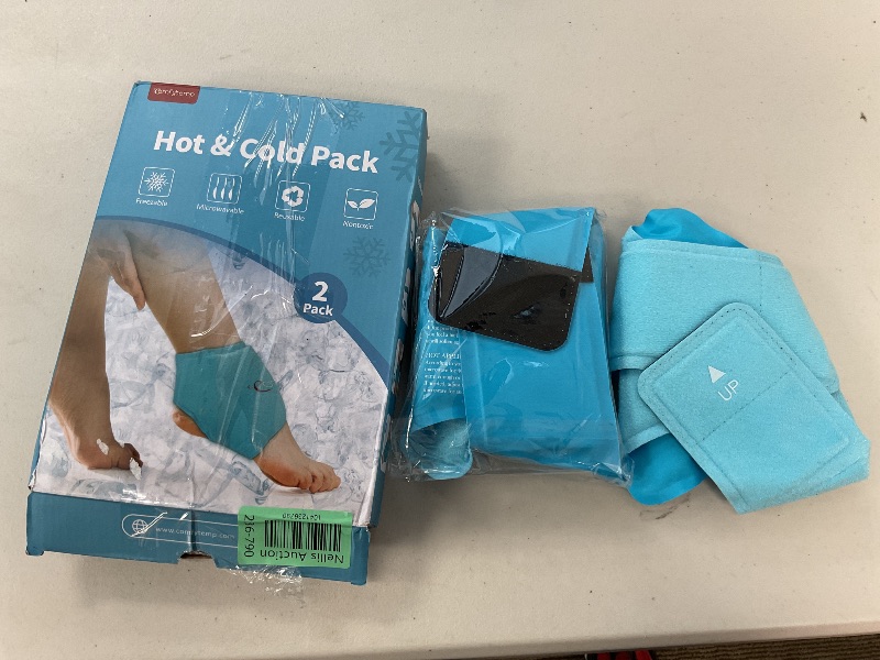 Photo 1 of Comfytemp Ankle Ice Pack Wrap for Swelling, Plantar Fasciitis, Foot Pain Relief, FSA HSA Eligible, Gel Packs for Injuries Reusable, Hot Cold Compression for Achilles Tendonitis, Sprain Ankles, 2 Packs