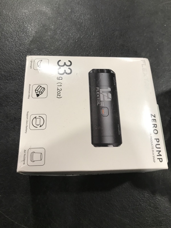 Photo 1 of FLEXTAILGEAR Zero Pump Air Pump for Inflatables, 1.2 oz Ultra-Mini Electric air Pump Portable Air Mattress Pump, Rechargeable Air Pump for Pool Floats Air Bed Air Mattress