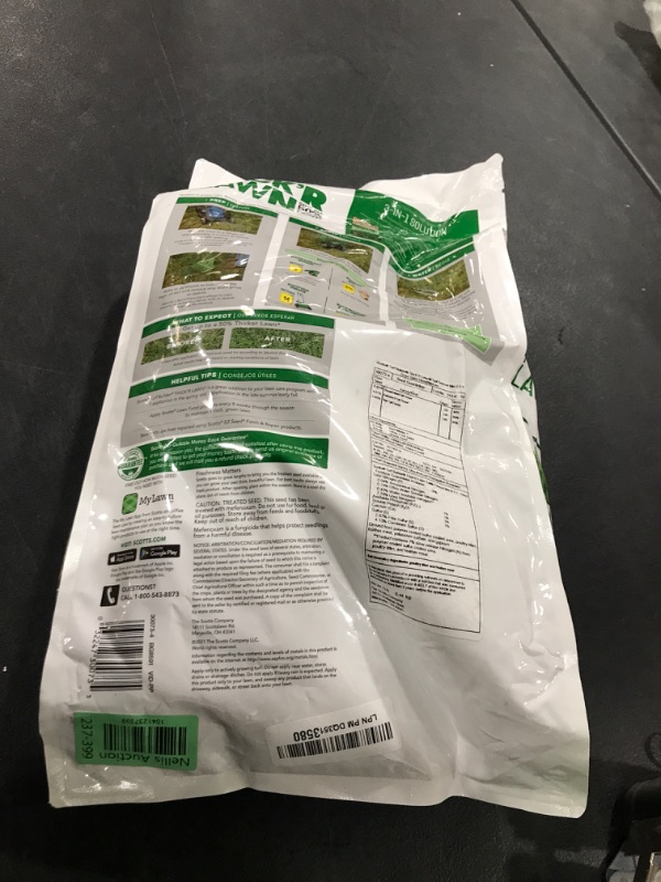 Photo 1 of Scotts Turf Builder THICK'R LAWN Grass Seed, Fertilizer, and Soil Improver for Tall Fescue, 1,200 sq. ft., 12 lbs.