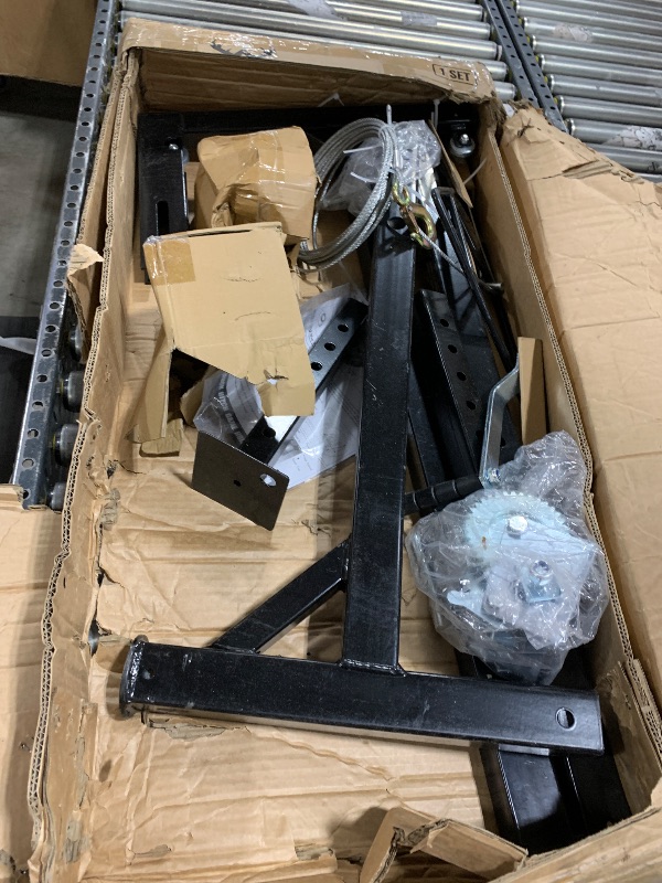Photo 1 of Highwild Truck Hitch Game Hoist & Gambrel - 500lbs with 360 Degree Swivel - Complete Hoist Kit (Included Winch/Gambrel)