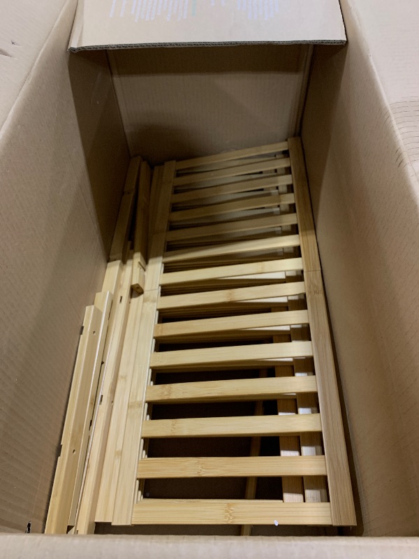 Photo 1 of viewcare 5-Tier Bamboo Shoe Rack for Entryway, Stackable Natural, Shoe Organizer 