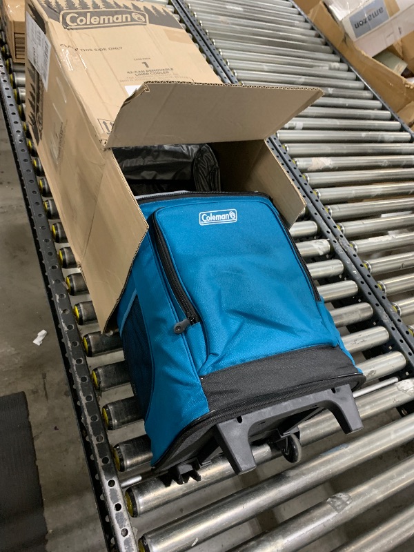Photo 1 of Coleman 42-Can Wheeled Soft Cooler, Leak-Proof Portable Insulated Chiller with 12+ Hour Ice Retention