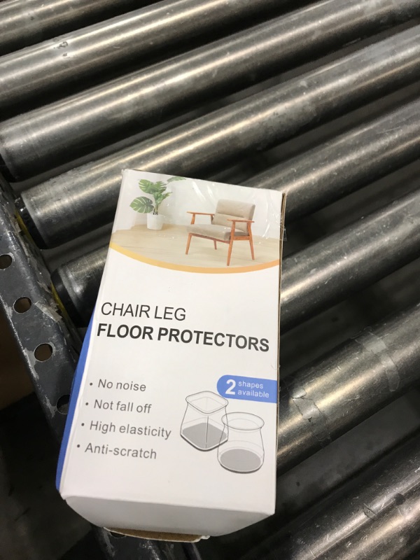 Photo 1 of 24 Pcs Chair Leg Floor Protectors for Hardwood Floors Silicone Covers to Protect Wood Tile Floors Felt Pads Furniture Leg Caps Non Slip Reduce Noise (Fit:1.3"-2")