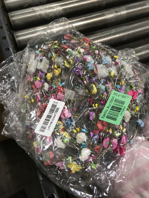 Photo 1 of HONLYNE 54 PCS LED Flower Crowns Headbands, Light Up Flower Crowns For Women, Glow in the Dark Headband for Wedding Reception Birthday Christmas Mardi Gras Cosplay Princess Party Favors