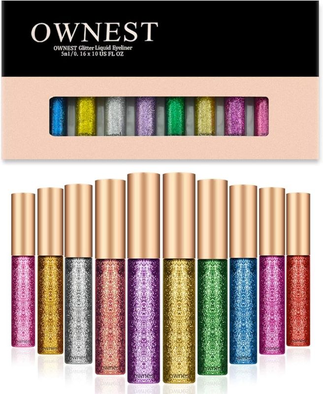 Photo 1 of Ownest 10 Colors Liquid Glitter Eyeliner
