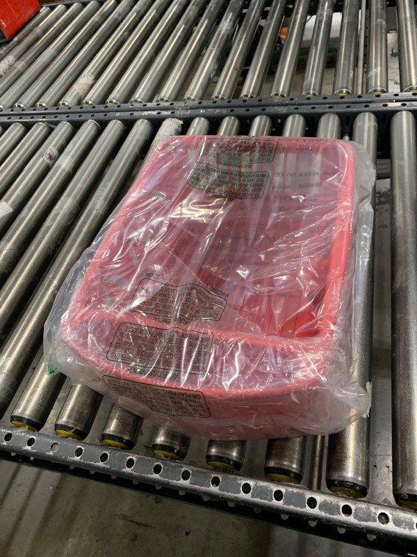 Photo 1 of Tribello Sink Dish Drying Rack, Heavy Duty Hard Plastic Sink Set with Drainer (Red)