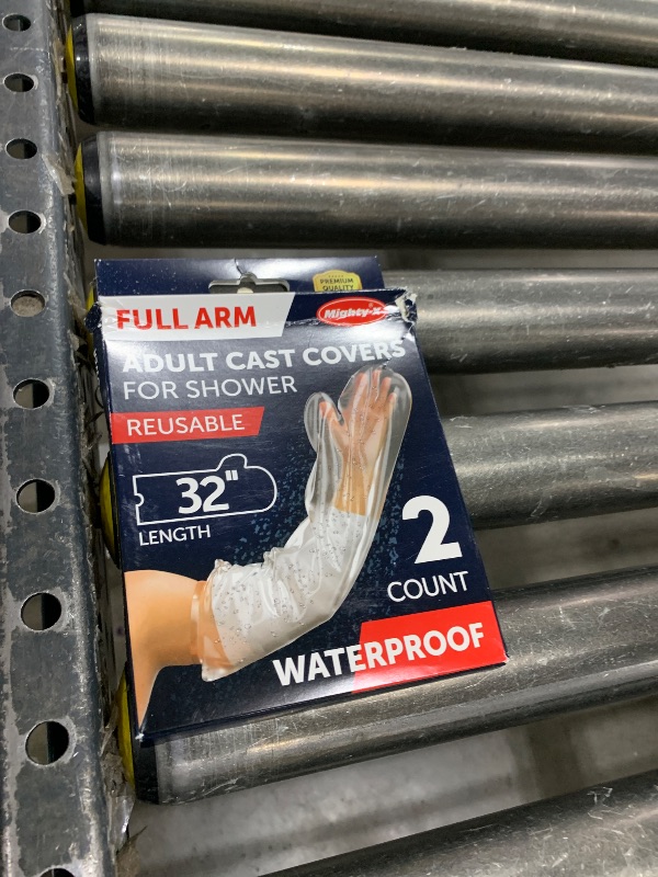 Photo 1 of 100% Waterproof Cast Covers for Shower Arm Adult - Tight Seal - 2pk Reusable Cast Protectors 